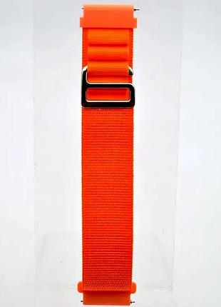 Ремешок 20mm для amazfit huawei samsung силикон оранжевый замена браслета смарт-часов
