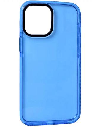 Чехол противоударный для iphone 12 mini силиконовый термостойкий защита от падений синий