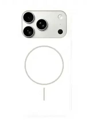 Чохол силіконовий для iphone 17 pro max magsafe захист від ударів білий