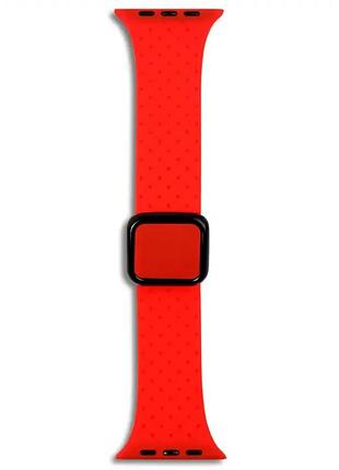 Ремешок для apple watch 42 44 45 49 мм тканевый для спорта и повседневного использования красный