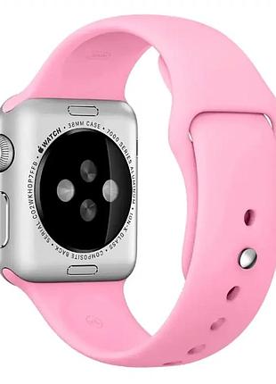 Ремешок sport band силиконовый для активного отдыха 38 40 41 мм apple watch светло-розовый