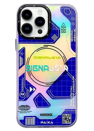 Чехол противоударный для iphone 13 pro силиконовый защита от падений синий