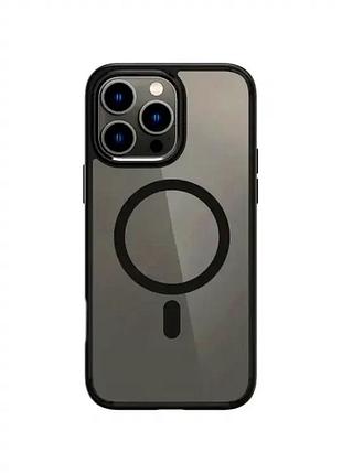 Чохол протиударний для iphone 16 pro чорний з magsafe захист від падінь і пошкоджень