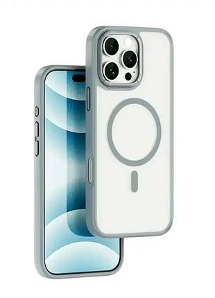Чохол armor pro case з magsafe для iphone 16 pro max білий поліуретановий захисний накладка для надійного захисту