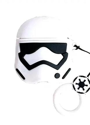 Чехол силиконовый для airpods защита от ударов stormtrooper для детей и взрослых