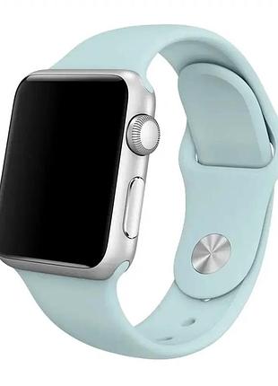 Ремешок sport band силиконовый для спорта apple watch 42 44 45 49 мм голубой синий