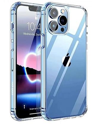Чехол противоударный tpu для iphone 15 pro прозрачный защита от падений и царапин