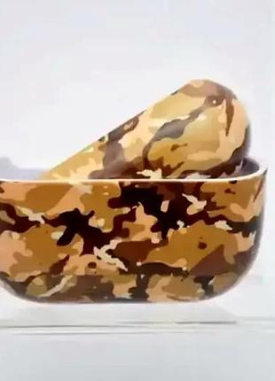 Чехол противоударный для airpods pro износостойкий материал military коричневый