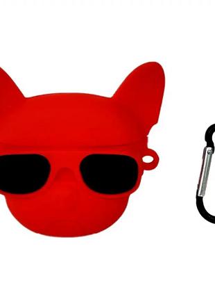 Чехол силиконовый для airpods 3 защита от повреждений вырез для зарядки emoji series gromit