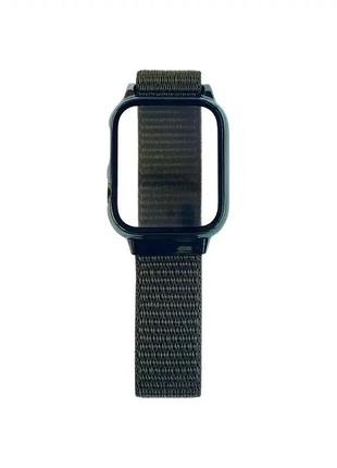 Ремінець nylon для apple watch 42 44 45 49 мм захист нейлон сірий