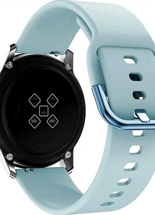 Ремінець silicon active 20 mm для смарт-годинника amazfit huawei samsung легкий водостійкий синій