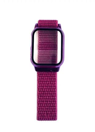 Ремешок nylon для apple watch 40 мм защита активный отдых фиолетовый