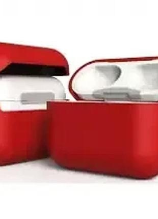 Чохол силіконовий протиударний для airpods pro захист від ударів і забруднень червоний