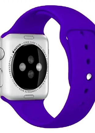 Ремешок sport band для apple watch 42 44 45 49 мм силикон водоотталкивающий активный ultra violet