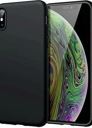 Чехол силиконовый для iphone xr противоударный защита от падений черный