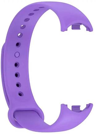Ремешок silicone sport band для xiaomi mi band 8 9 высококачественный силикон фиолетовый