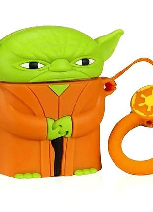 Чехол силиконовый для airpods pro защита милый дизайн baby yoda для детей и взрослых