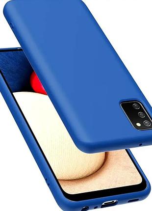 Чохол протиударний для samsung a03s темно-синій захист від ударів і падінь