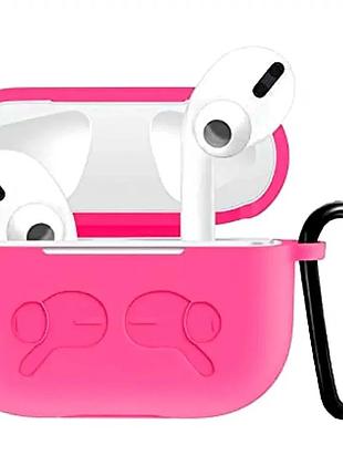 Силіконовий чохол для airpods 3 захист від пошкоджень тонкий рожевий