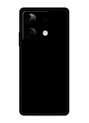 Чехол противоударный для redmi note 13 4g силиконовый защита от падений и царапин черный