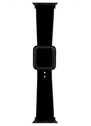 Ремешок weave magnetic lock для apple watch 42 44 45 49 мм магнитный замок черный