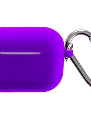Чехол противоударный для airpods pro защита от ударов и царапин микрофибра ультрафиолетовый