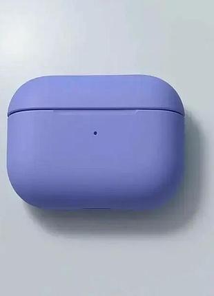 Чехол силиконовый для airpods pro защита от ударов грязи фиолетовый