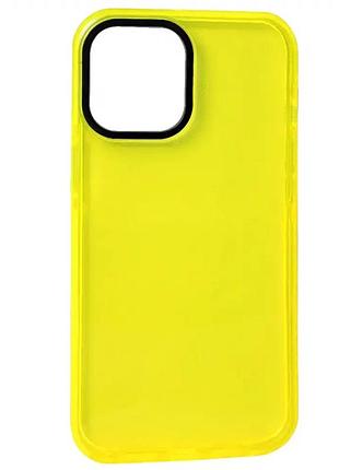 Чехол противоударный для iphone 12 mini силиконовый термостойкий защита от падений желтый