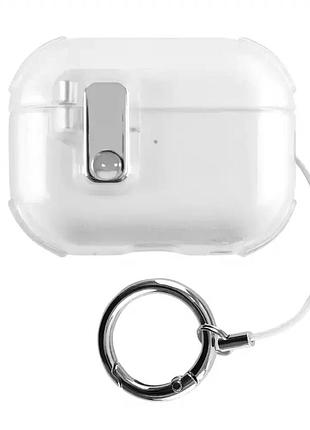 Чехол для airpods pro 3 прозрачный пластиковый защитный аксессуар для хранения