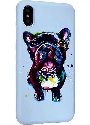Чехол силиконовый для iphone x xs противоударный матовый защита от ударов и царапин
