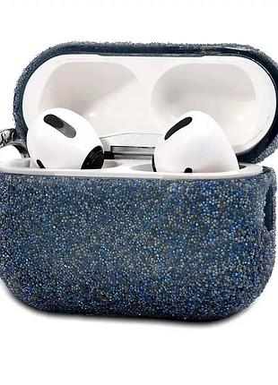 Чехол силиконовый для airpods 3 защита от ударов кольцо легкий синий