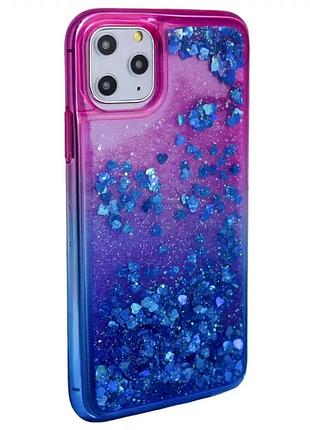 Чехол силиконовый для iphone 11 pro противоударный с блестками tpu защита от ударов для девушек