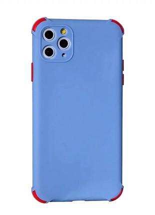 Чехол противоударный для iphone 11 pro max фиолетовый силиконовый защита от падений и ударов