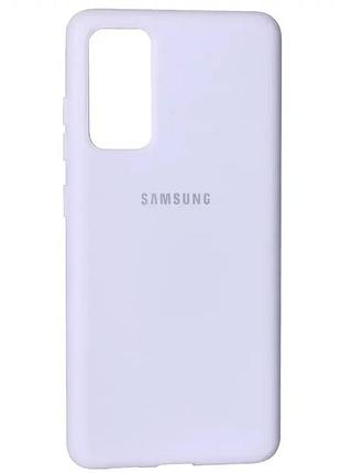 Чехол силиконовый для samsung s20 fe белый защита от ударов и царапин легкий и тонкий