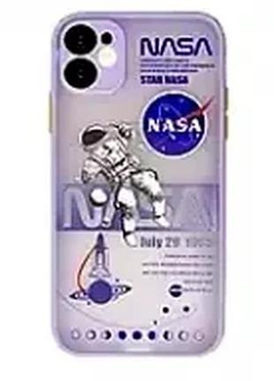 Чехол силиконовый для iphone 12 mini противоударный lilac защита от падений и ударов