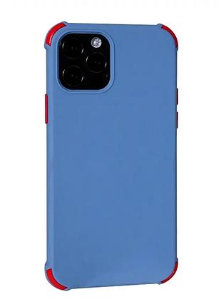 Чохол протиударний для iphone 12 pro max силіконовий захист від падінь фіолетовий