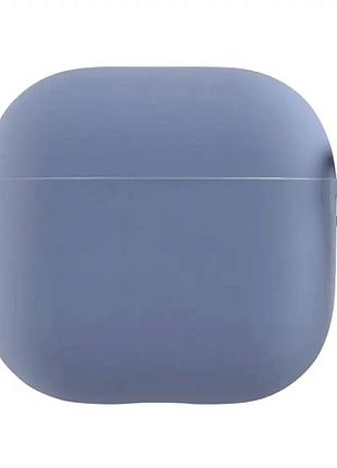Чехол противоударный для airpods 4 из микрофибры защита от ударов и царапин lavander gray