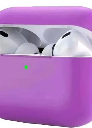 Чехол силиконовый для airpods pro 2 защита от ударов легкий фиолетовый