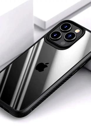 Противоударный чехол для iphone 14 pro max силиконовый защита от падений фиолетовый
