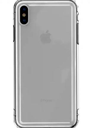 Чехол противоударный для iphone xs max силиконовый черный защита от ударов и падений