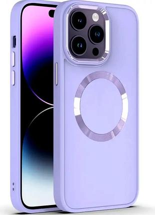 Противоударный чехол для iphone 12 12 pro lilac с magsafe защита от ударов и падений