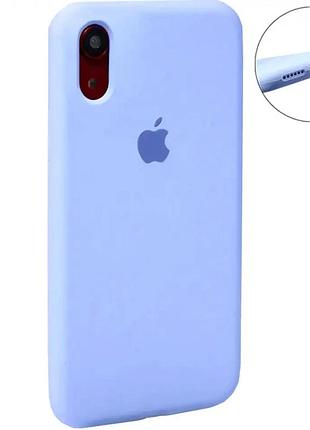 Чохол силіконовий full case для iphone xr lilac захист від ударів для студентів і офісних працівників