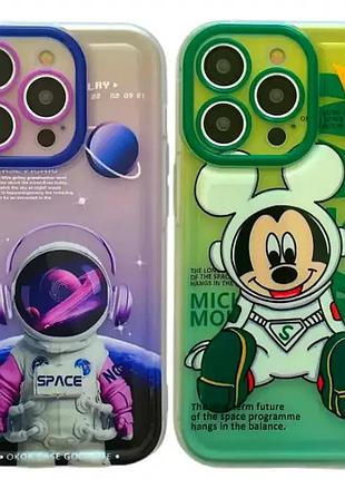 Чехол накладка silicone case для iphone 14 pro max с рисунком микки защита от ударов и царапин 10