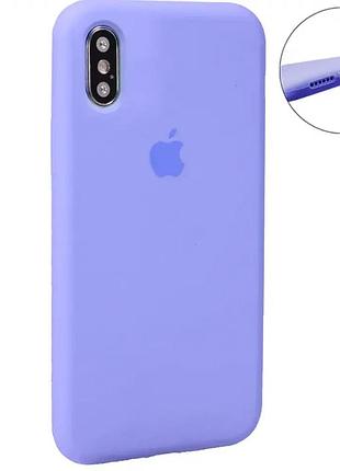 Силіконовий чохол full case для iphone x xs lilac захист від ударів і подряпин