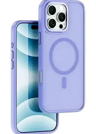 Чохол armor pro case для iphone 16 pro max захисна накладка з magsafe з поліуретану фіолетовий