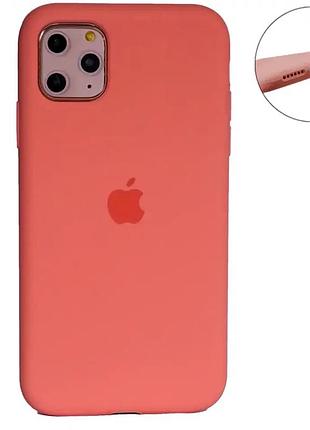 Чехол силиконовый для iphone 11 pro защитный противоударный с микрофиброй внутри begonia