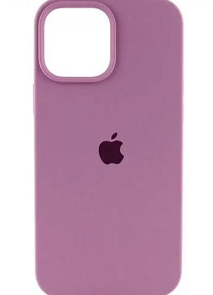 Силиконовый чехол full case для iphone 16 pro фиолетовый защита от ударов и падений
