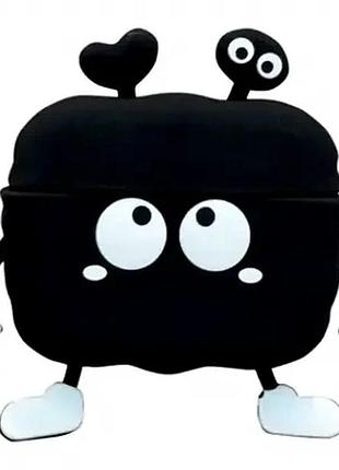 Чехол силиконовый для airpods pro 2 защита от ударов и загрязнений emoji ghost