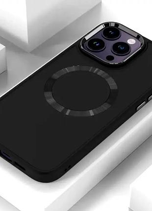 Чехол противоударный metal case для samsung s22 ultra черный защита от ударов и царапин magsafe