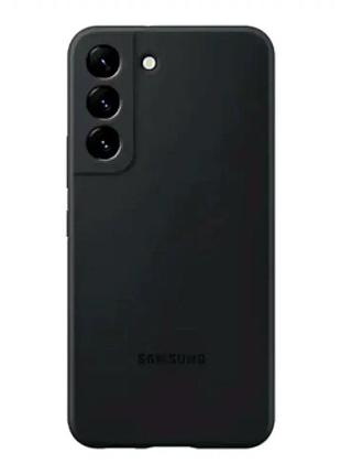 Чехол силиконовый для samsung s23 plus черный защита от ударов и падений